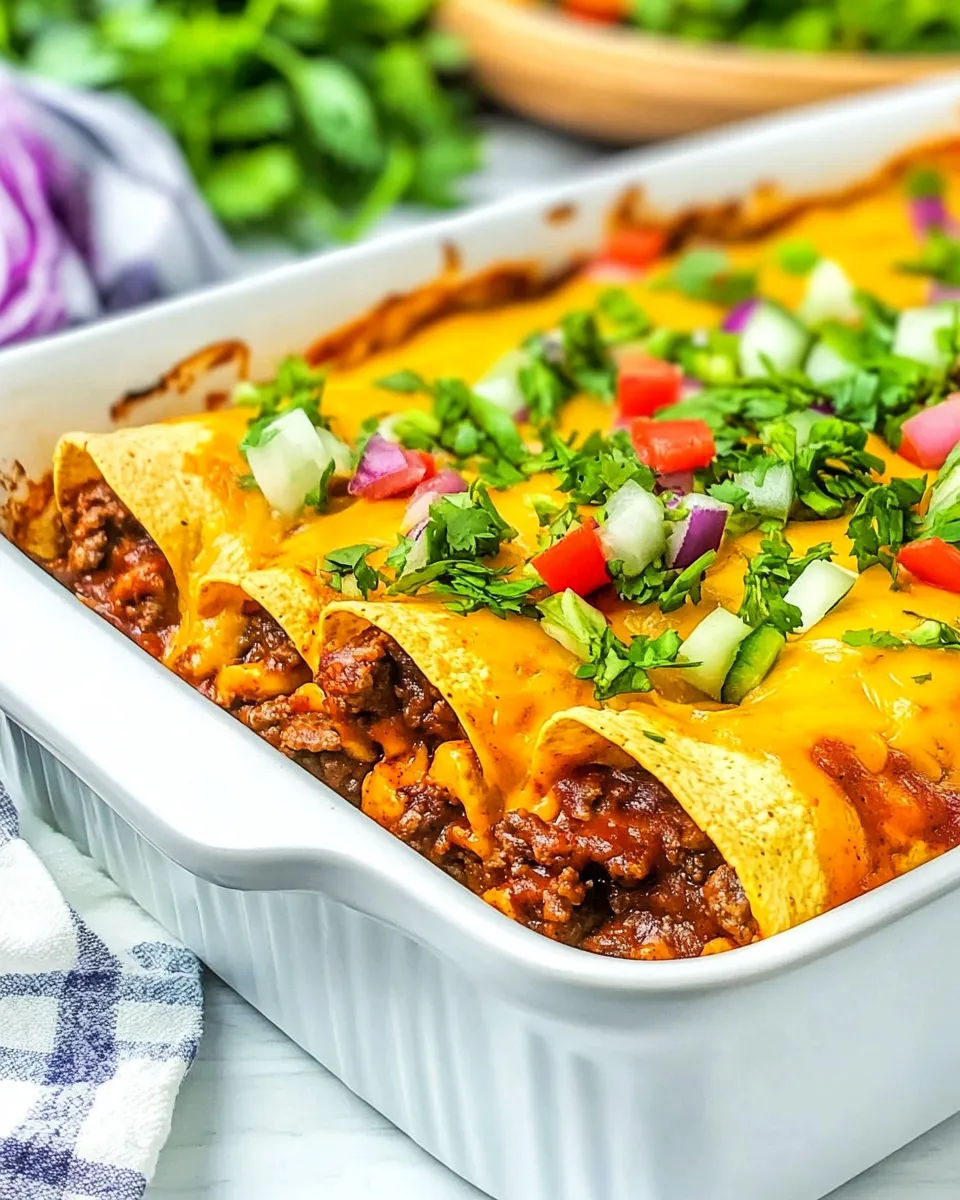 Easy Beef & Cheese Enchilada Casserole (Low-Carb) shot