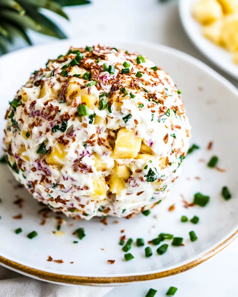 Easy Best Ever Pineapple Cheese Ball recipe photo