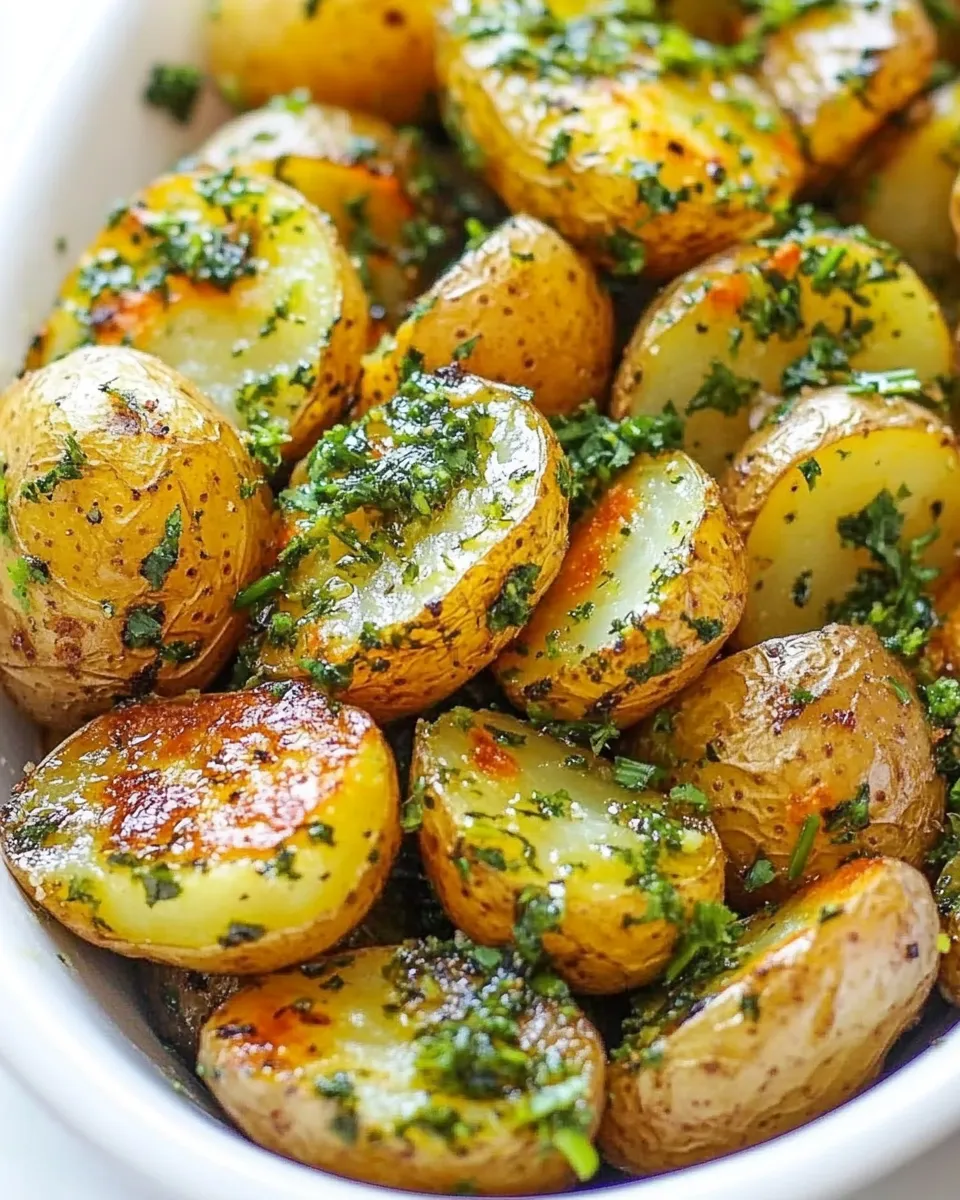 Delicious Best Herb Roast Potatoes shot