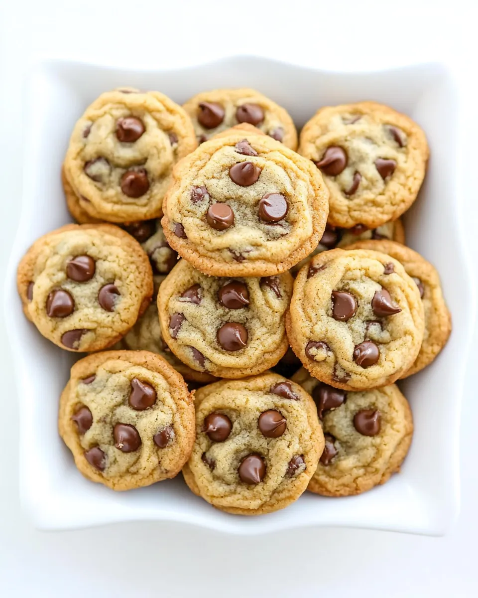 Homemade Bite-Sized Brown Butter Chocolate Chip Cookies photo