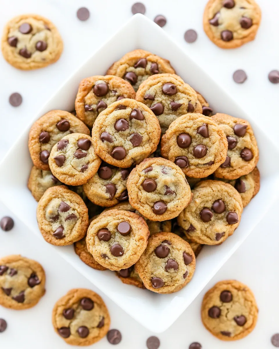 Easy Bite-Sized Brown Butter Chocolate Chip Cookies recipe photo