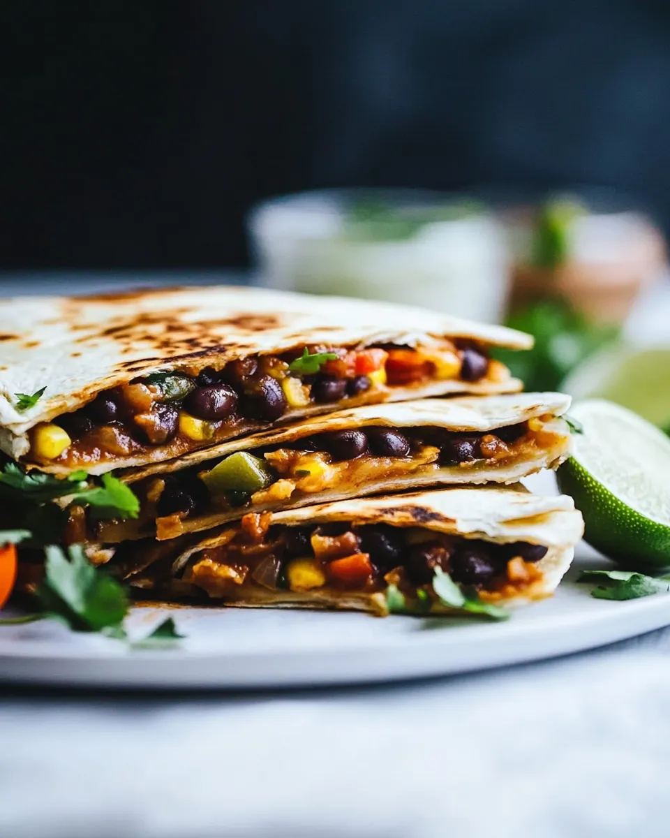 Easy Black Bean Quesadilla Recipe shot