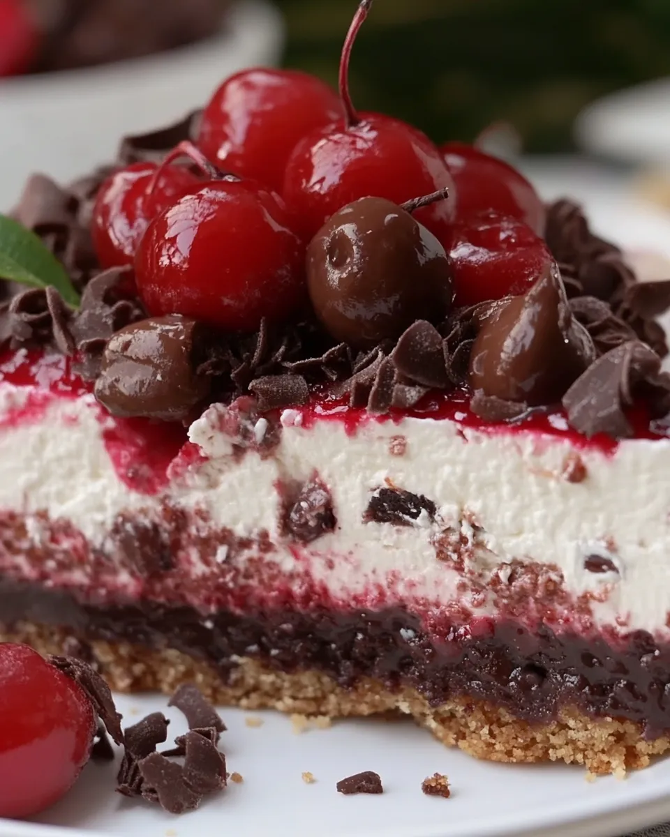 Homemade Black Forest Cheesecake photo