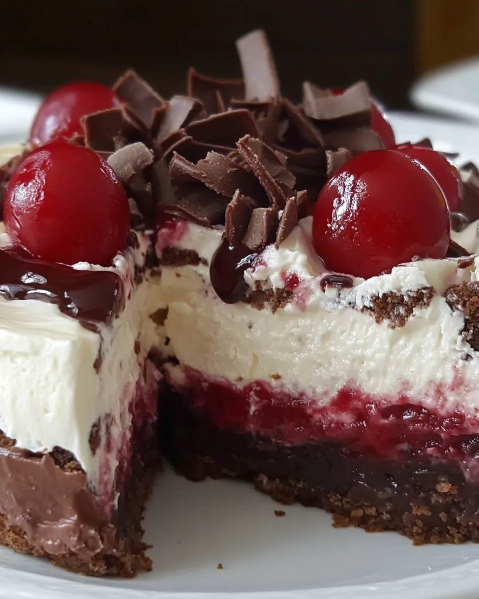 Delicious Black Forest Cheesecake shot