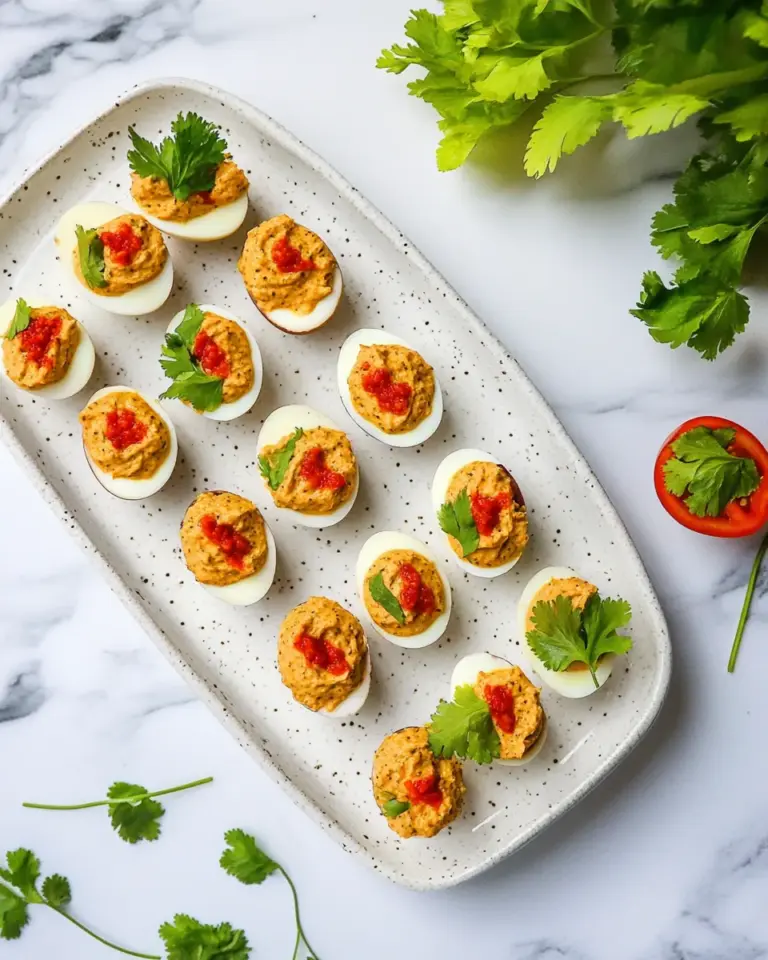 Easy Bloody Mary Deviled Eggs Recipe photo