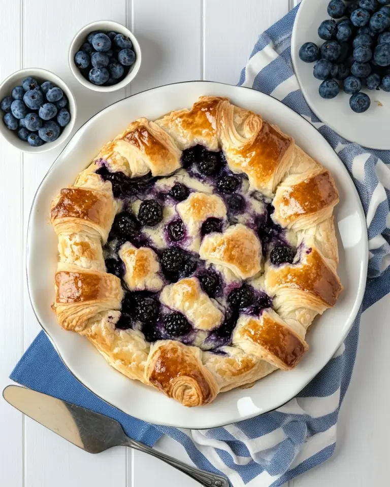 Easy Blueberry Croissant Puff photo