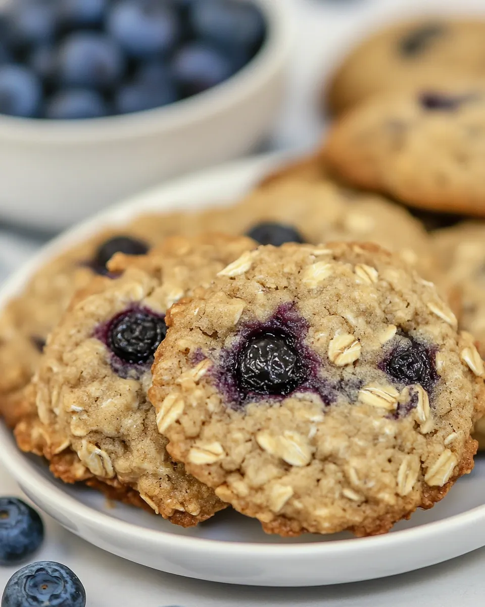 Easy Blueberry Oatmeal Cookies recipe photo