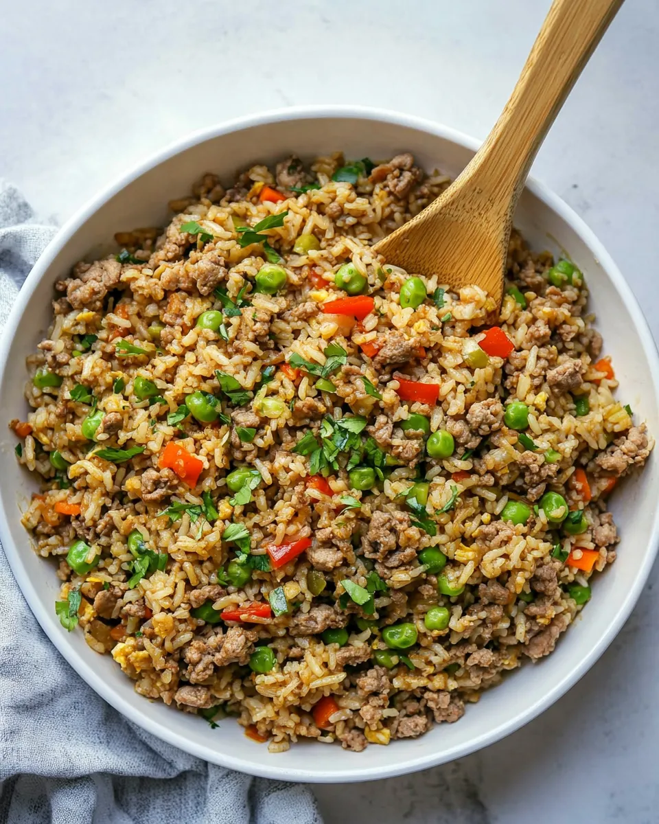 Easy Breakfast Fried Rice recipe photo
