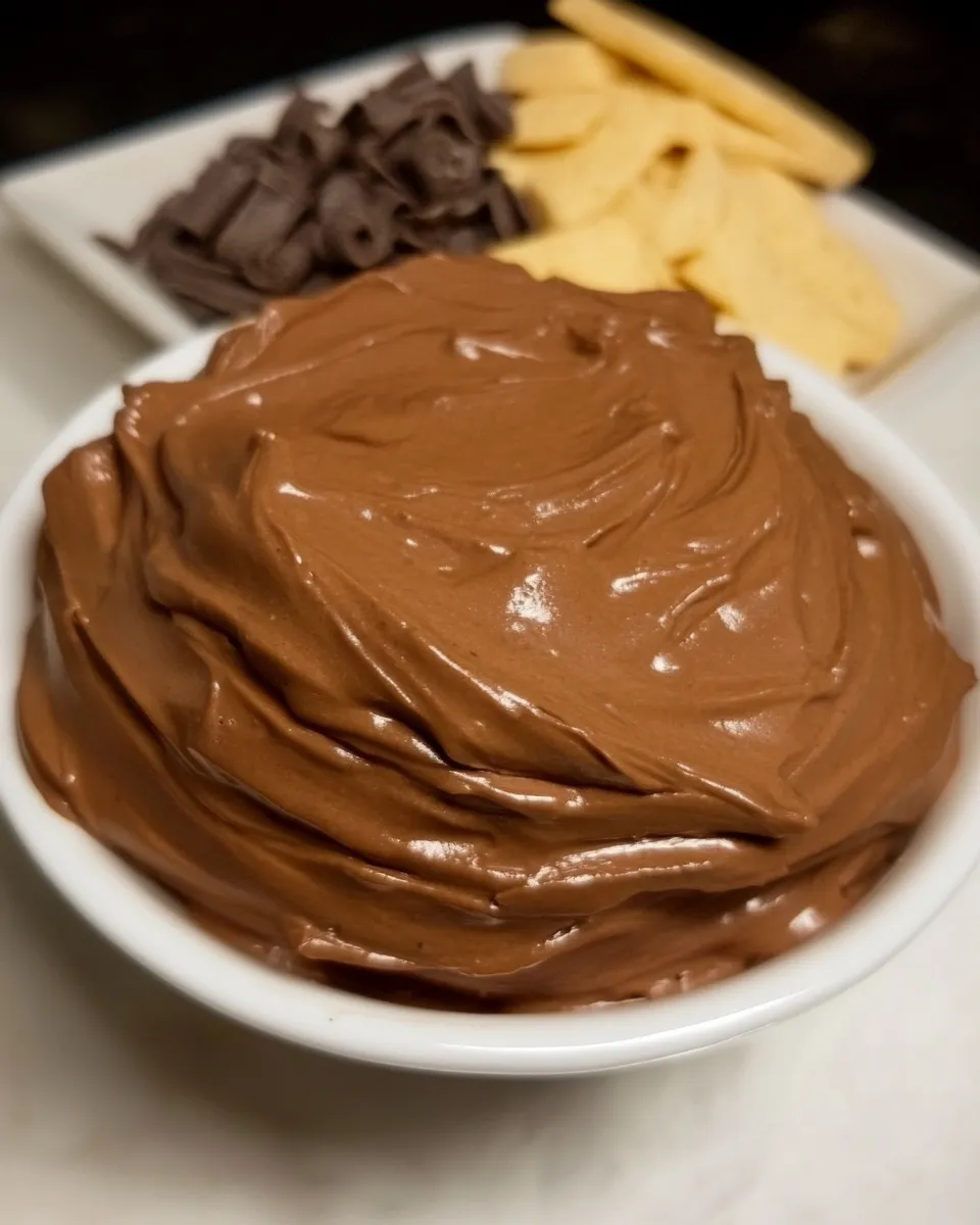 Easy Brownie Batter Dip recipe photo