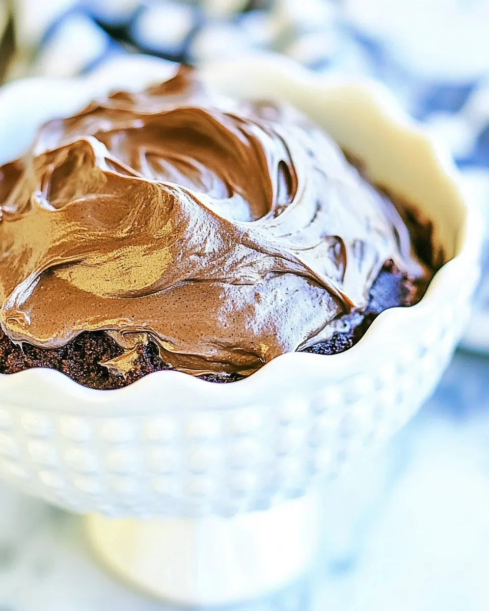 Homemade Brownie Batter Frosting photo