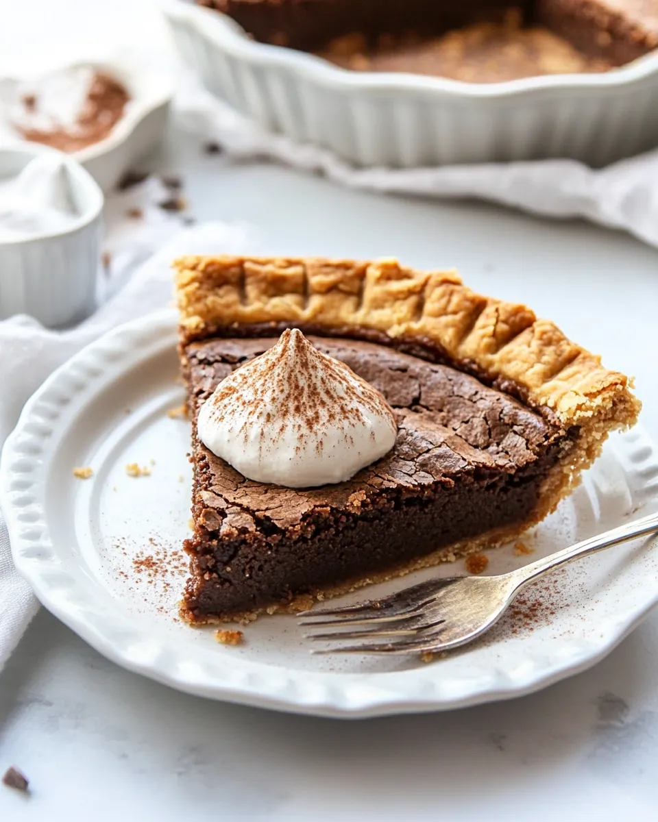 Easy Brownie Pie recipe photo