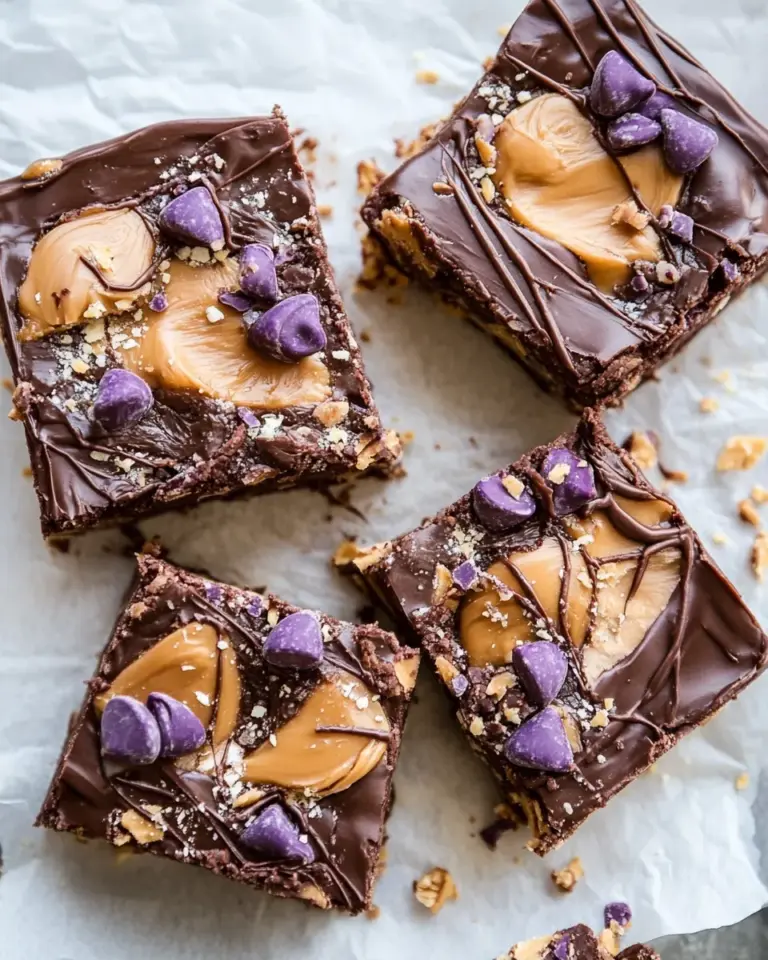 Fresh Buckeye Crunch Bars. recipe photo