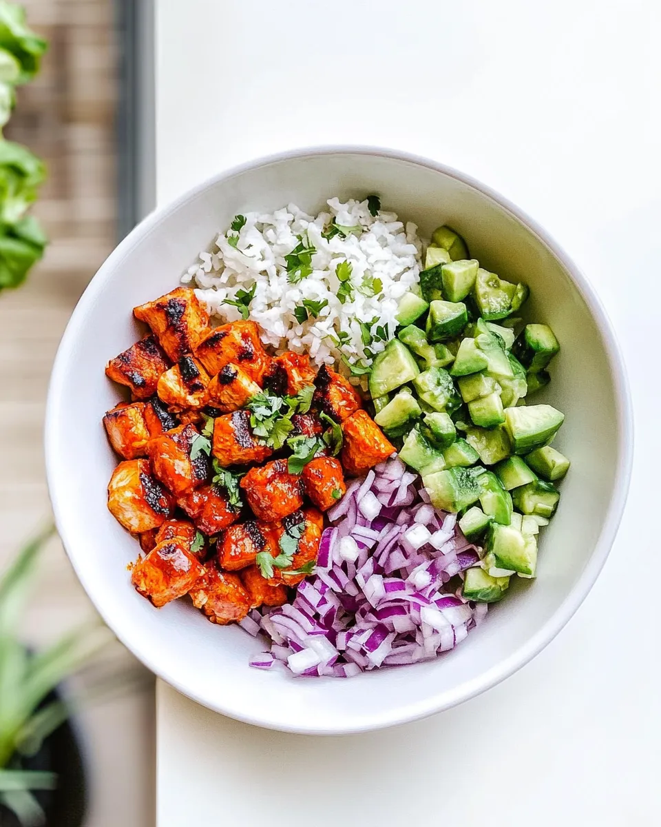 Delicious Buffalo Chicken Bowl shot