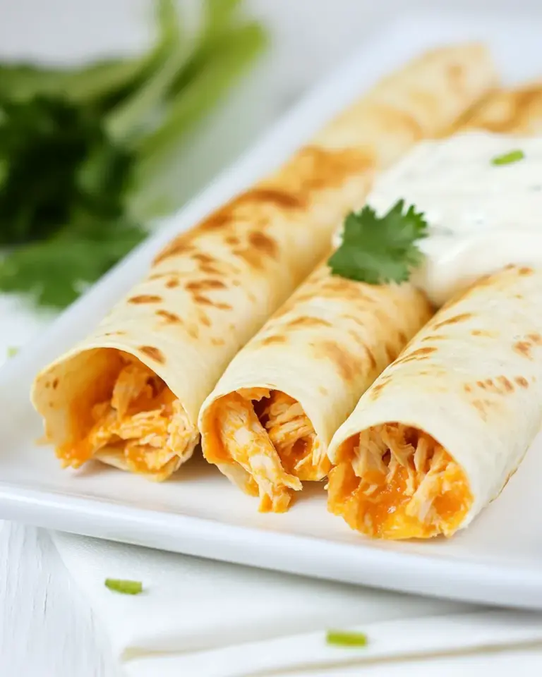 Homemade Buffalo Chicken Taquitos photo
