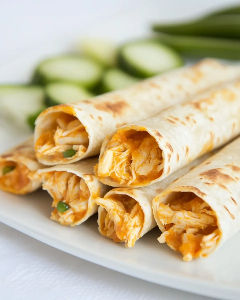 Easy Buffalo Chicken Taquitos image
