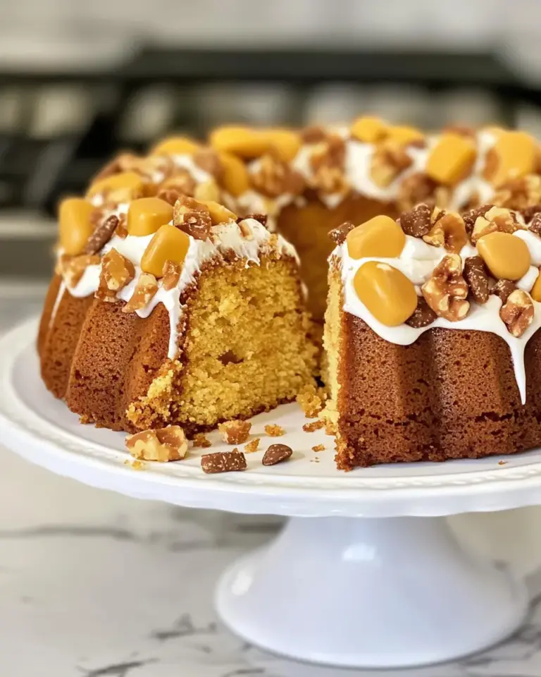 Homemade Butterfinger Pound Cake photo