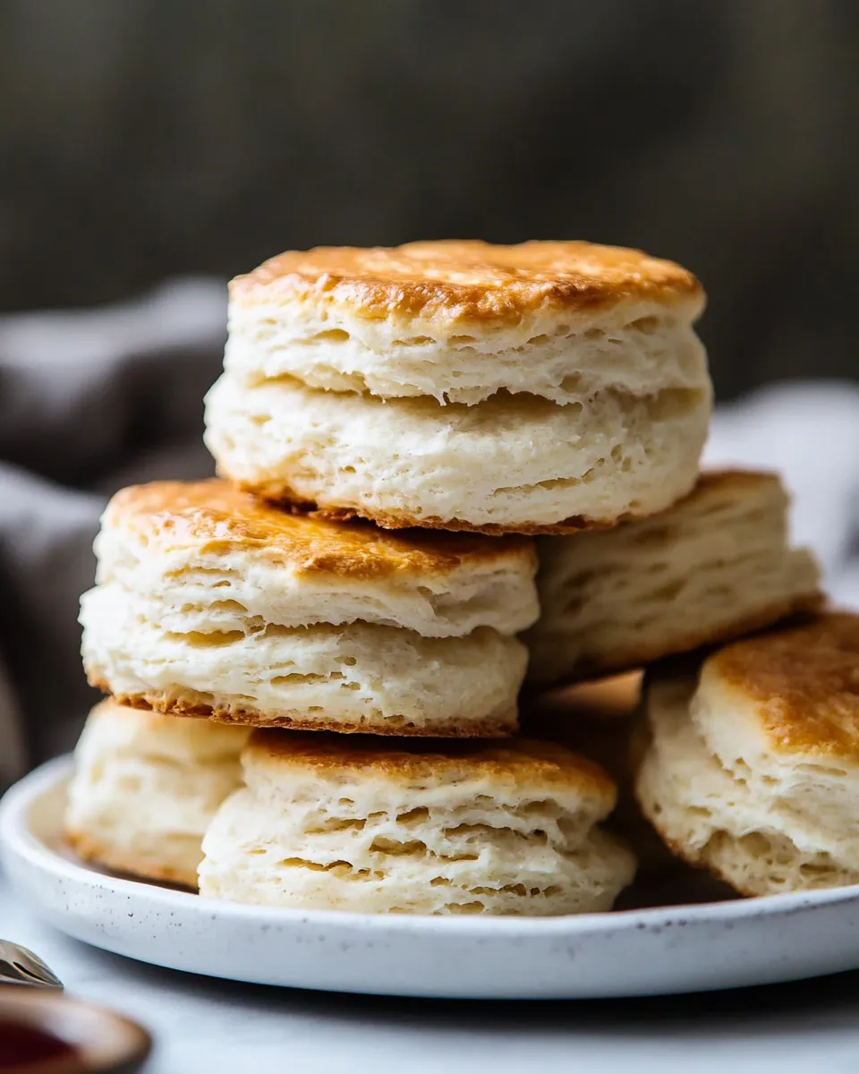 Easy Buttermilk Biscuits Flaky, melt in your mouth! food shot