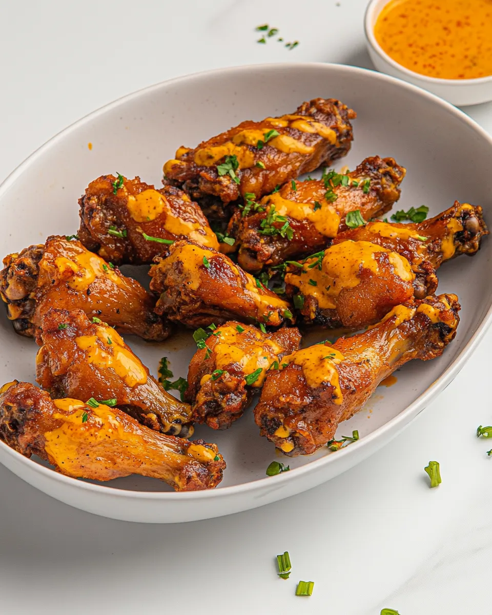 Delicious Cajun Wings shot