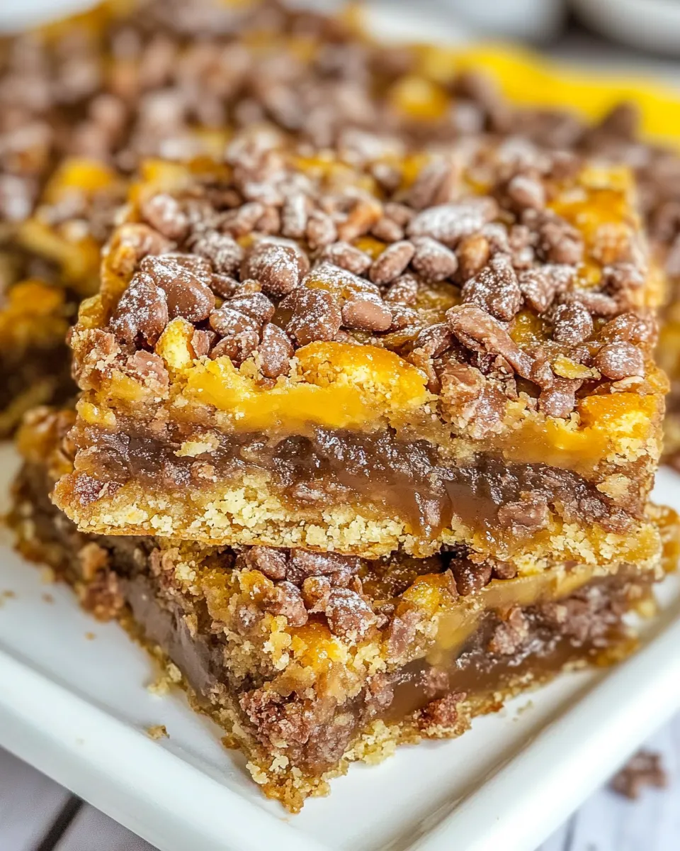 Delicious Cake Mix Toffee Bars image
