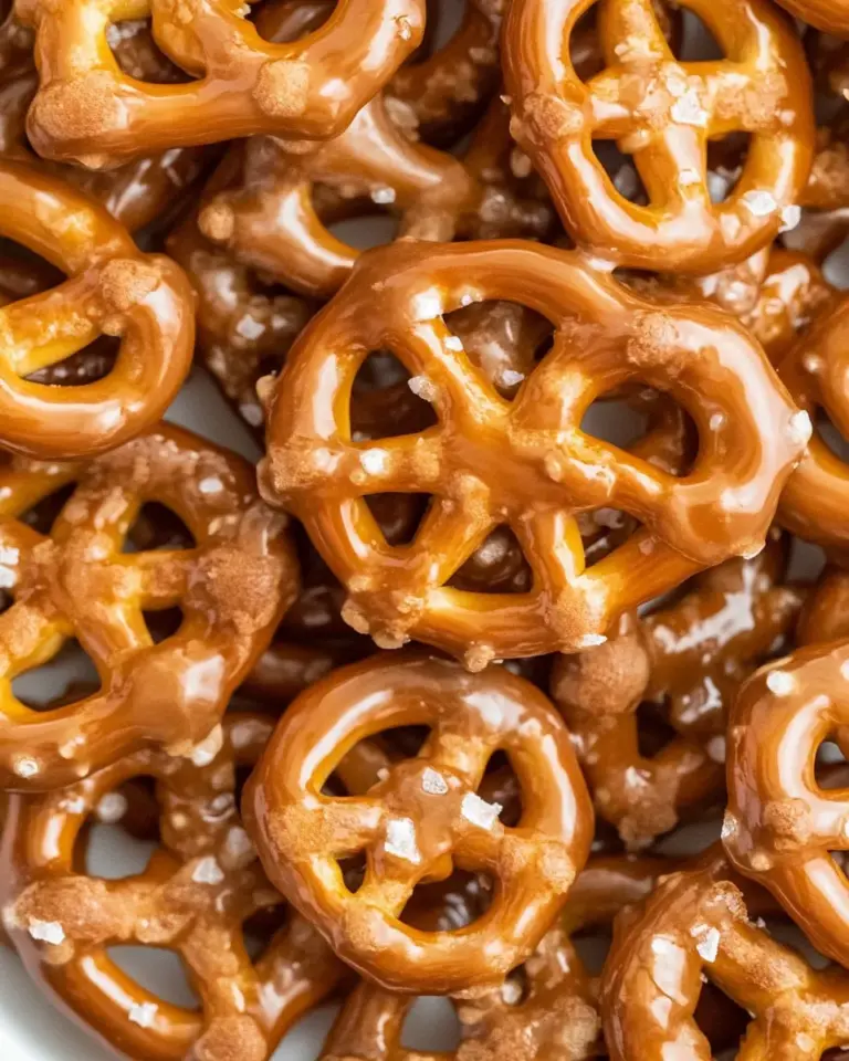 Homemade Caramel Pretzels (Mini Butter Toffee Pretzels) photo
