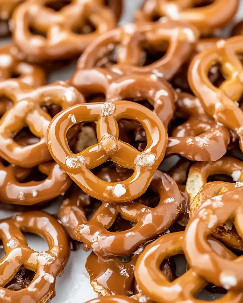 Classic Caramel Pretzels (Mini Butter Toffee Pretzels) image