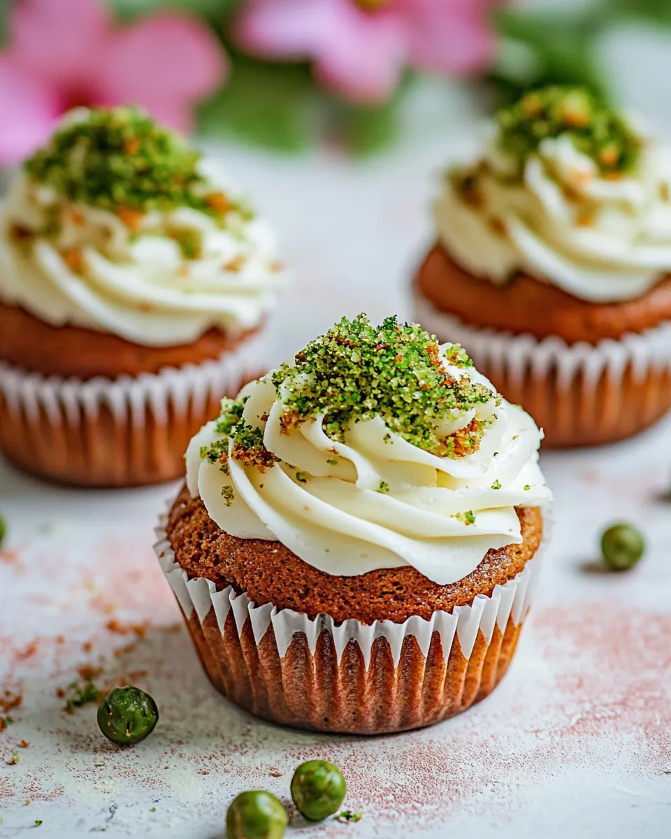 Delicious Carrot Cake Cupcakes. recipe image