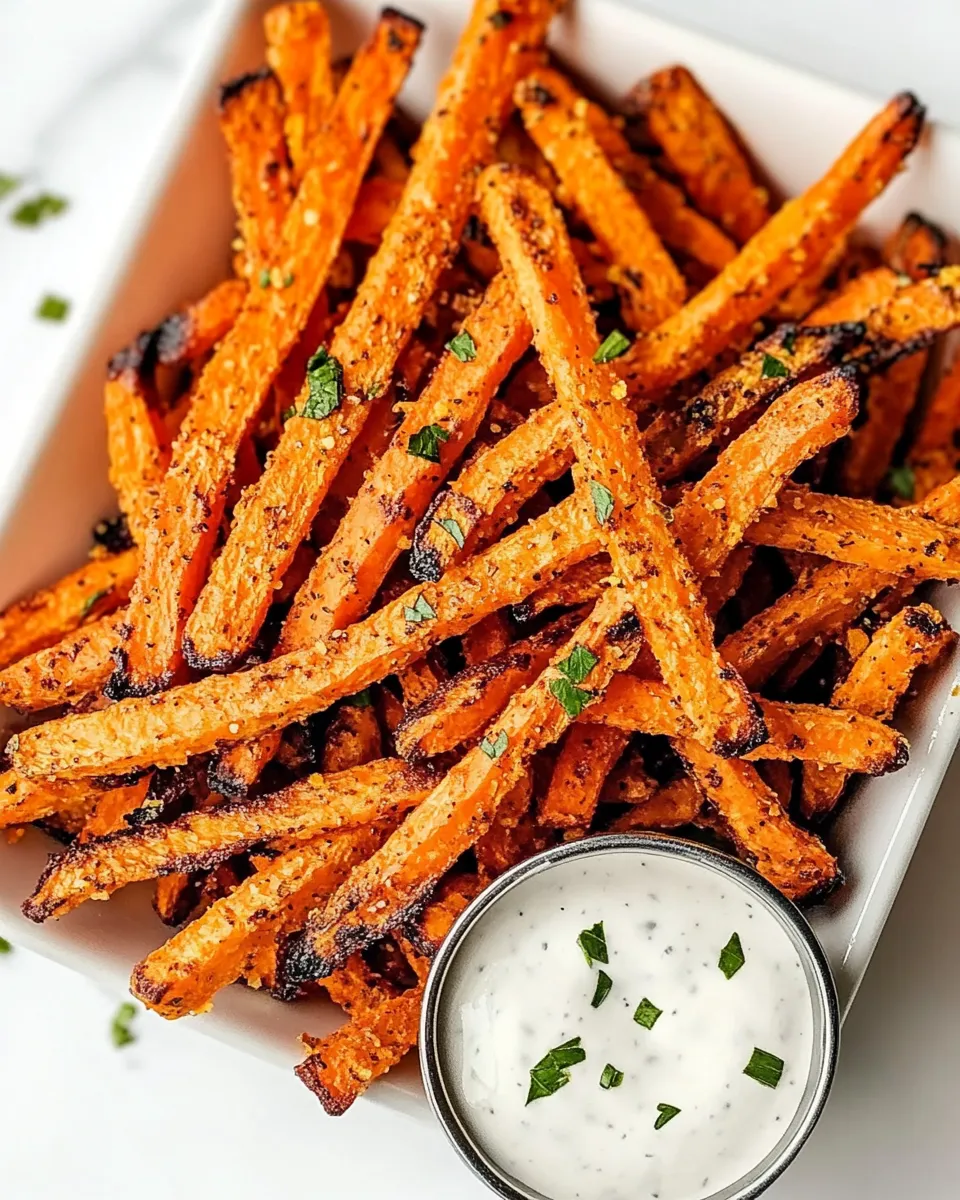 Savory Carrot Fries dish photo