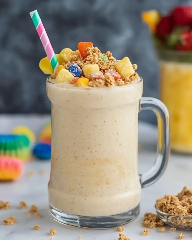 Homemade Cereal Milk Breakfast Smoothie (3 Ways!) recipe photo
