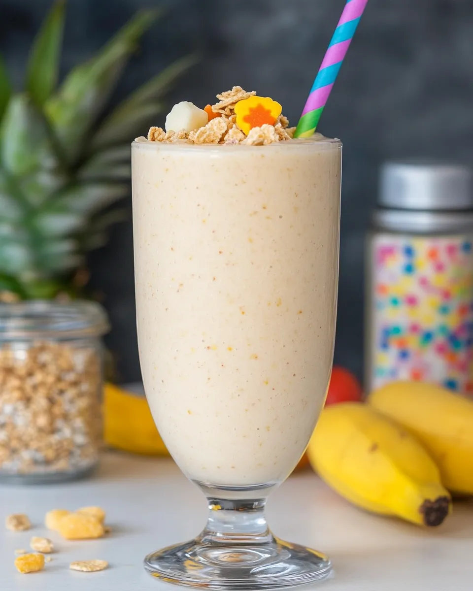 Classic Cereal Milk Breakfast Smoothie (3 Ways!) dish photo