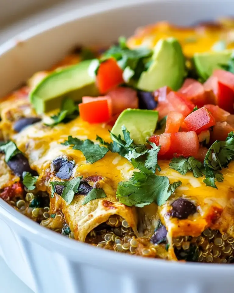 Homemade Cheesy Quinoa Enchilada Bake photo