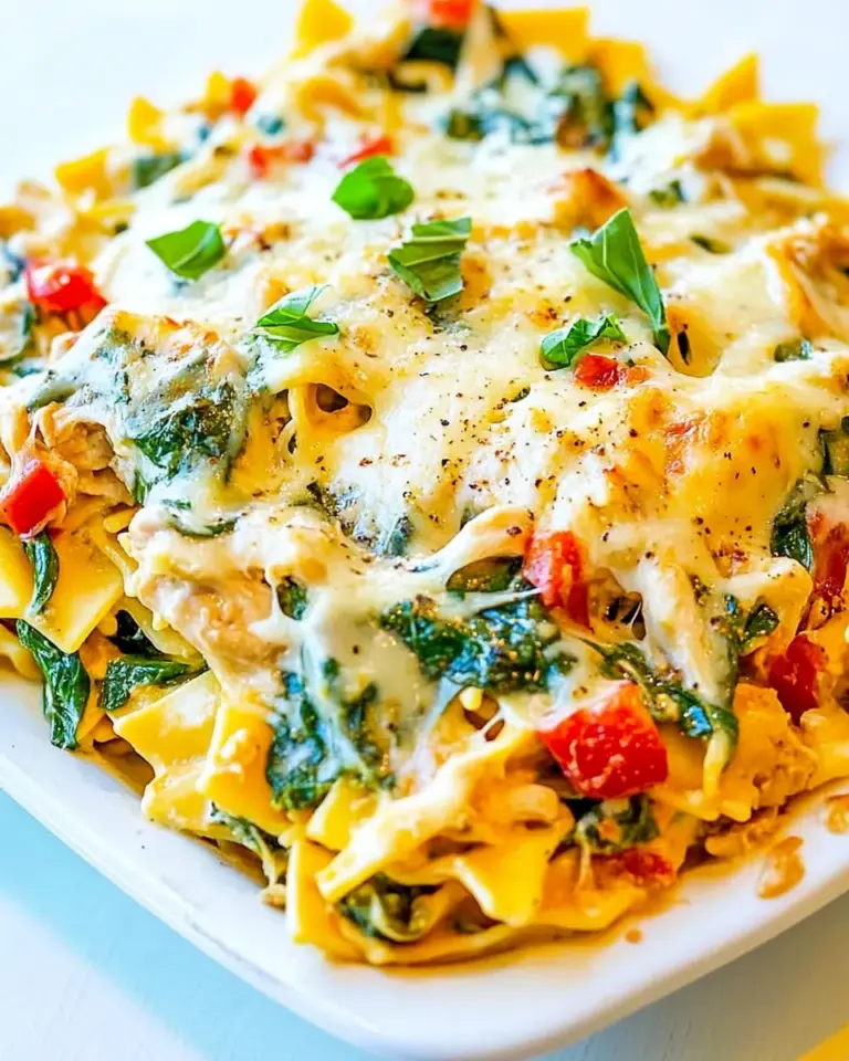 Homemade Cheesy Spinach and Artichoke Chicken Pasta photo