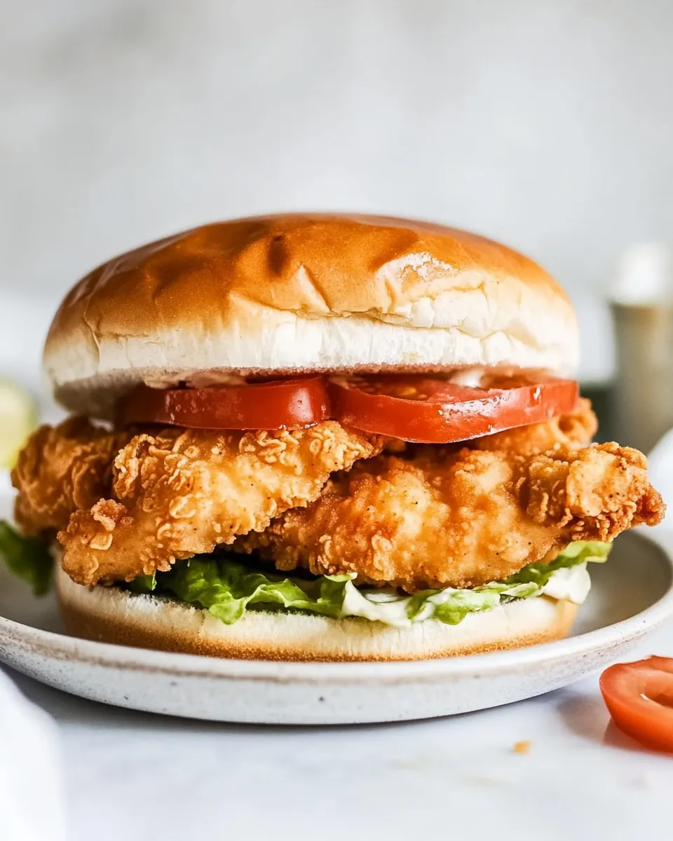 Homemade Chick-fil-A Crispy Chicken Sandwhich copycat photo