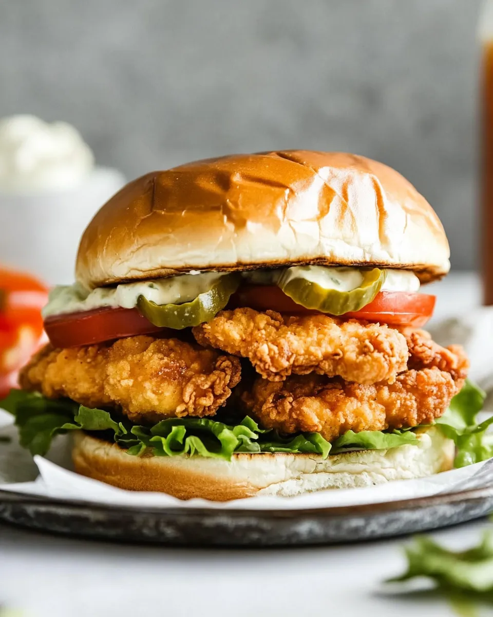 Classic Chick-fil-A Crispy Chicken Sandwhich copycat image