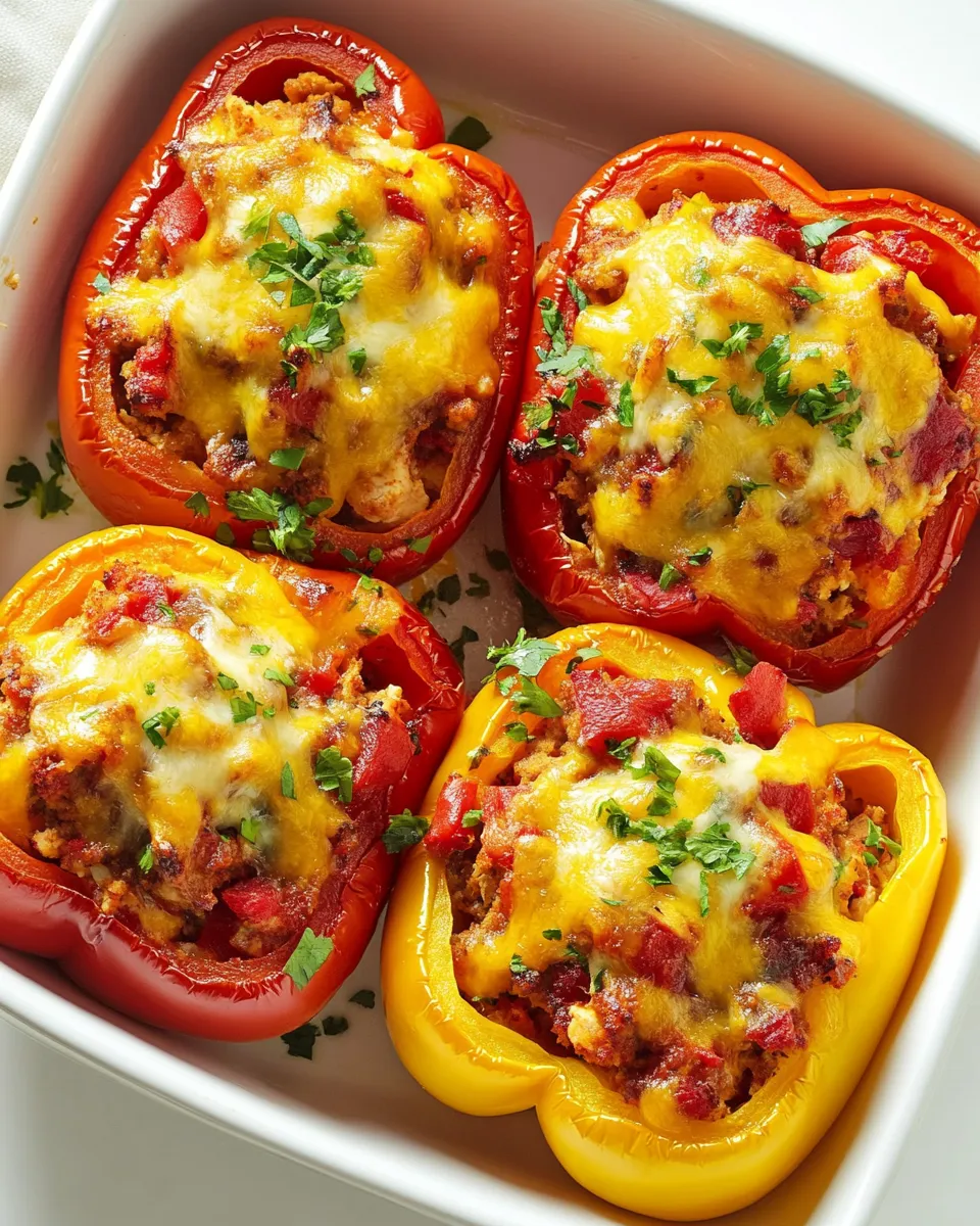 Easy Chicken-Stuffed Peppers recipe photo