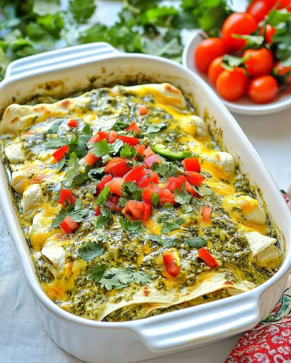 Classic Chicken Enchiladas with Verde Sauce image