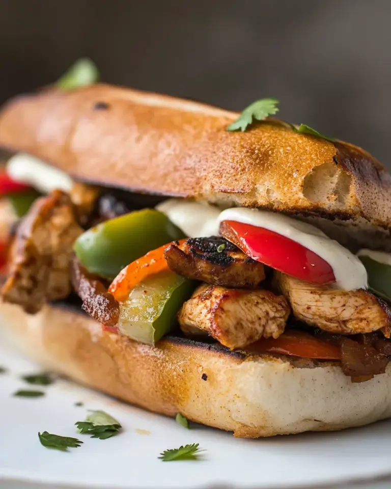 Homemade Chicken Fajita Sandwiches photo