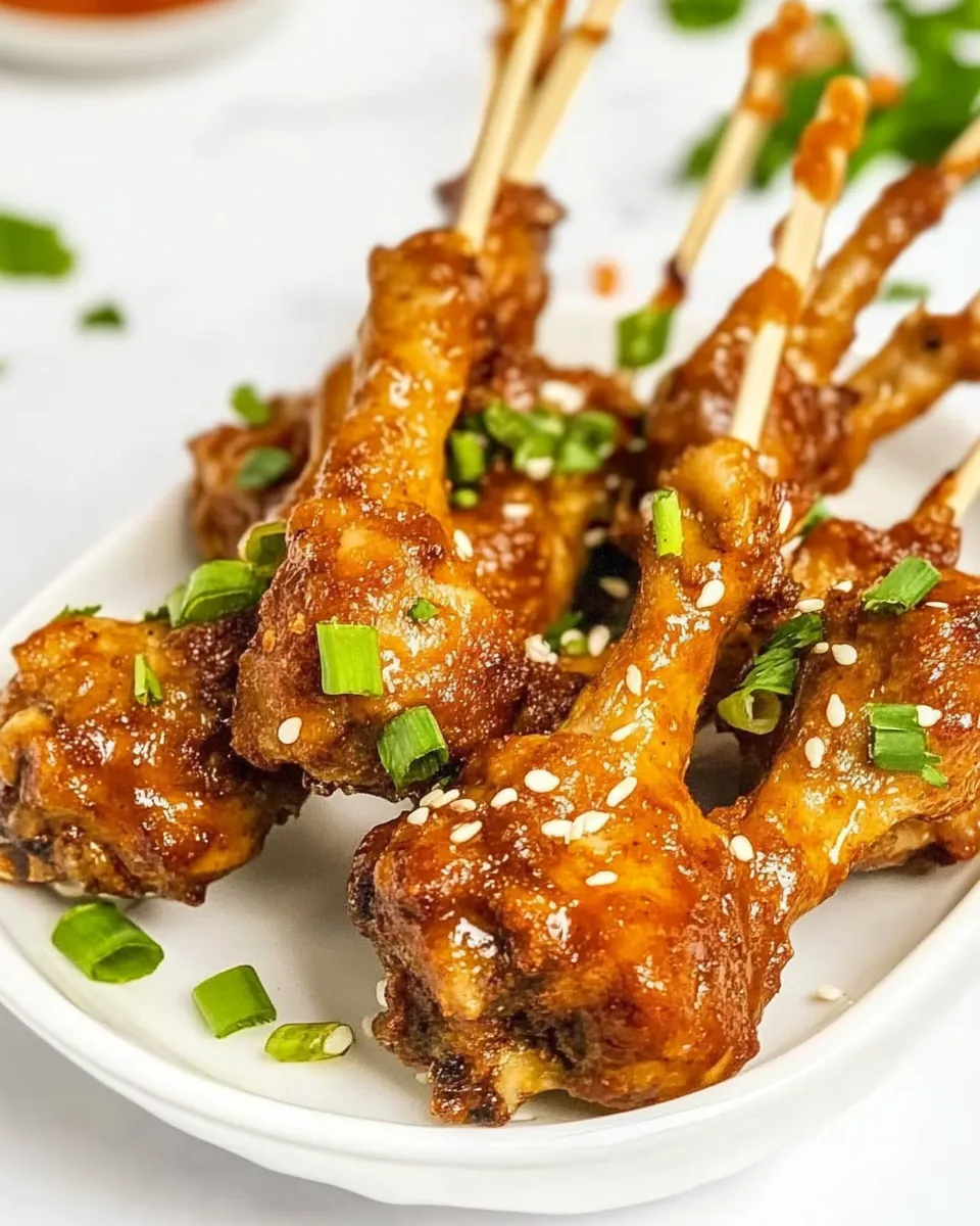 Delicious Chicken Lollipops shot