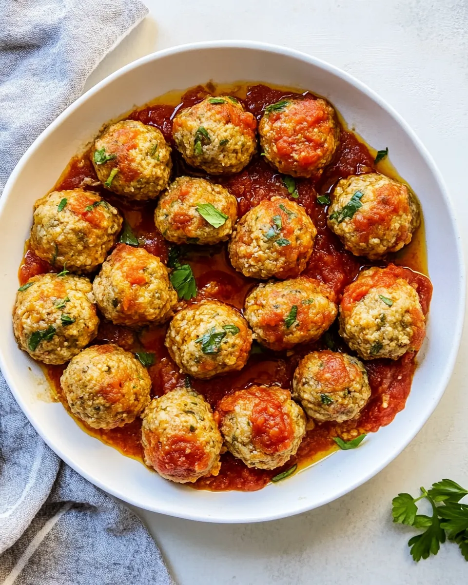 Delicious Chicken Meatballs shot