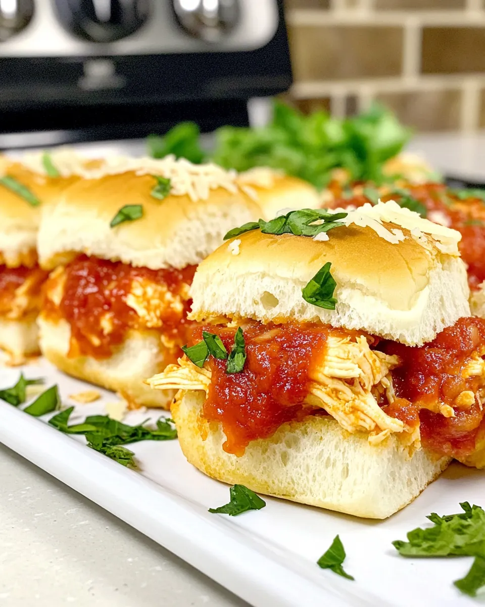 Homemade Chicken Parm Sliders photo