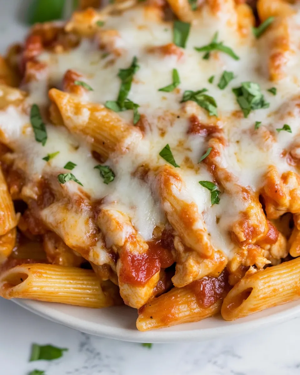 Homemade Chicken Parmesan Pasta photo