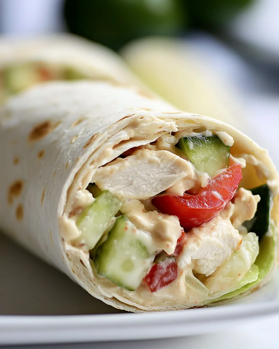 Delicious Chicken Salad Wrap Recipe image