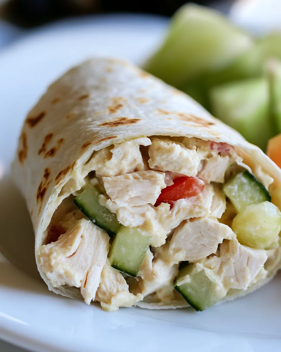 Healthy Chicken Salad Wrap Recipe recipe photo