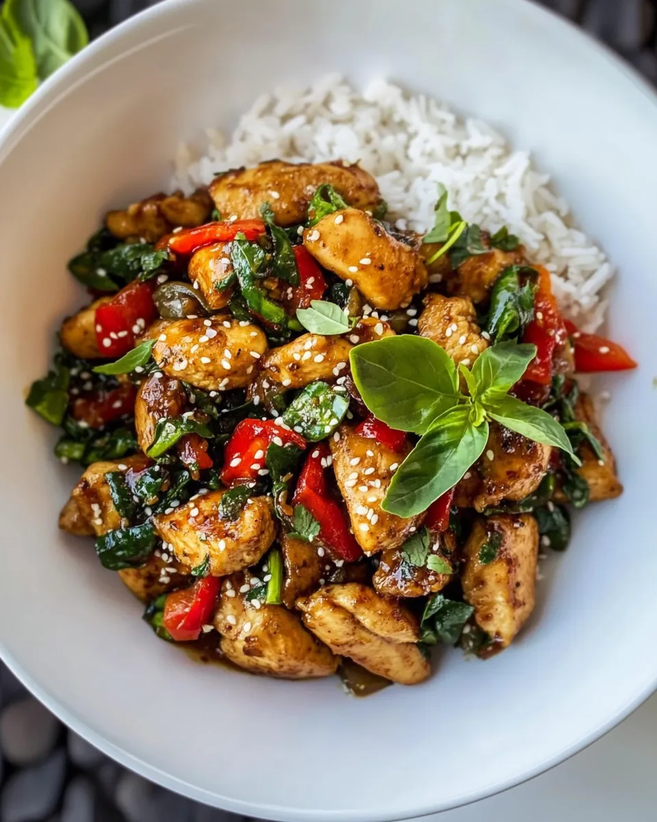 Quick Chicken Stir-Fry With Coriander And Spicy Sweet Sauce dish photo
