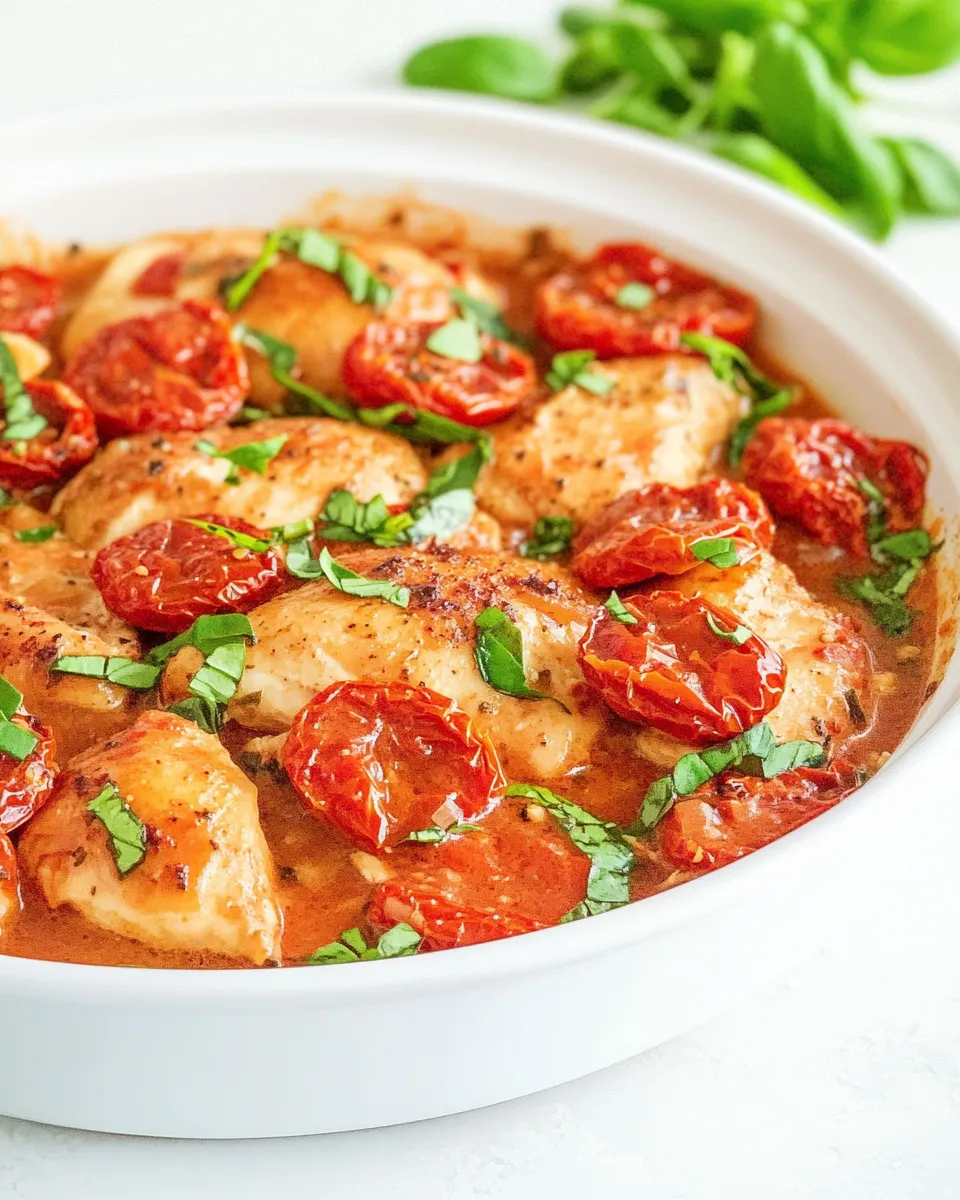 Classic Chicken with Sun-Dried Tomato Sauce image