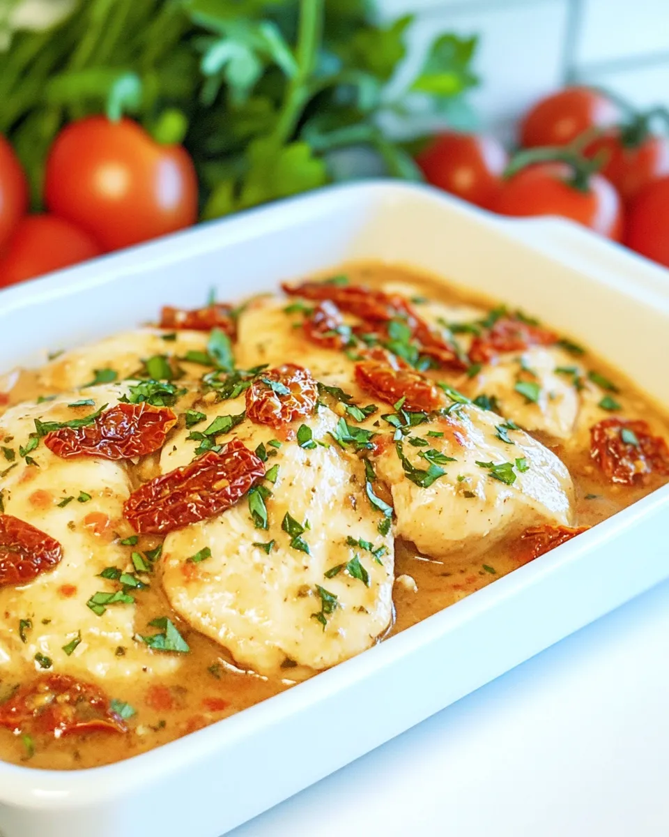 Easy Chicken with Sun-Dried Tomato Sauce recipe photo