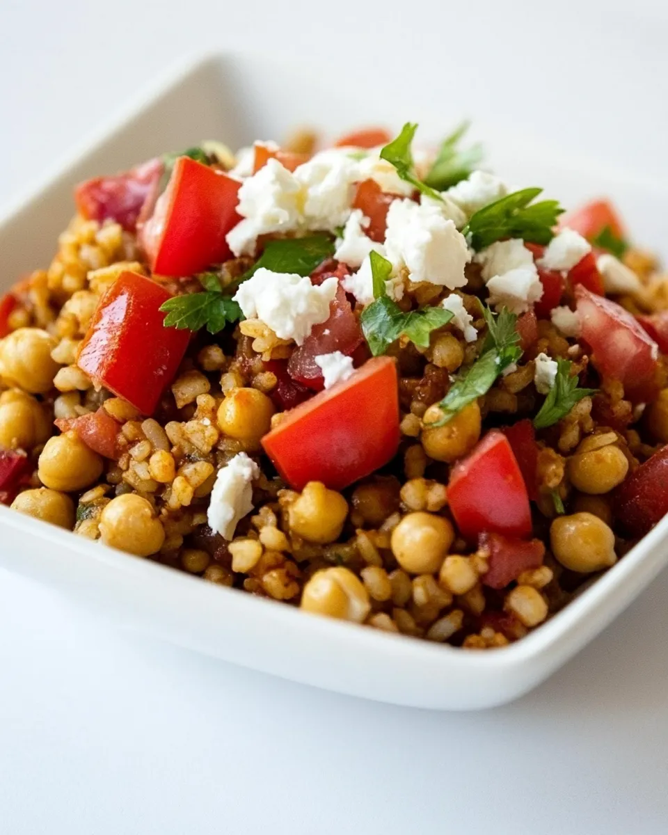 Homemade Chickpea Mediterranean Rice Recipe photo