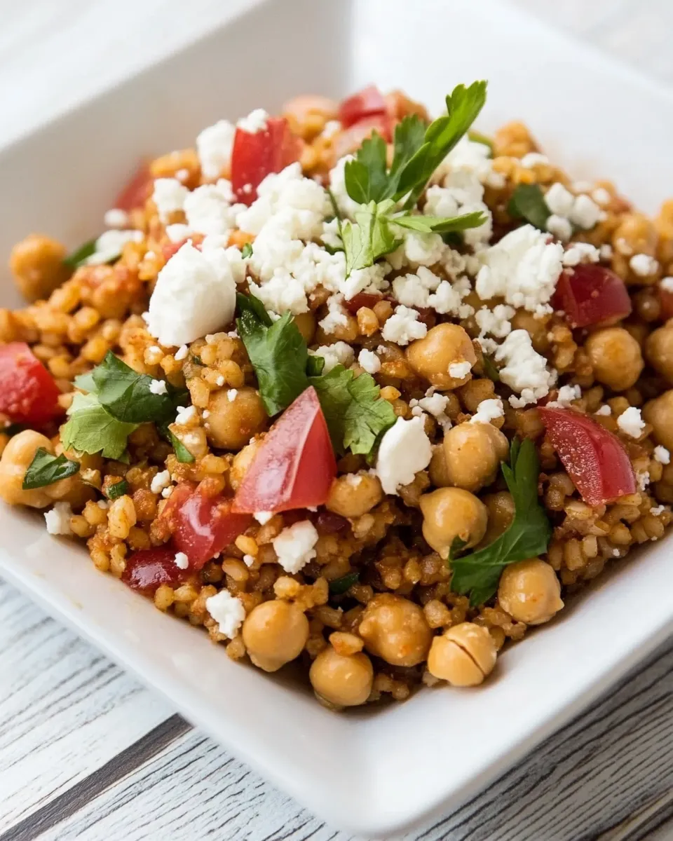Delicious Chickpea Mediterranean Rice Recipe dish photo