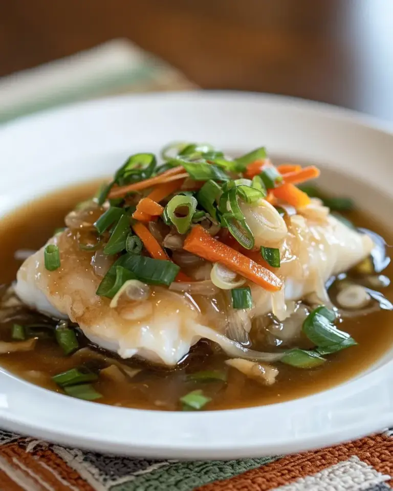 Easy Chinese Cod in Garlic-Ginger Broth photo