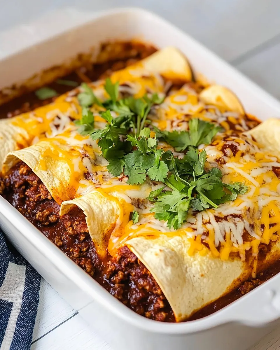 Best Chipotle Ground Beef Enchiladas recipe photo
