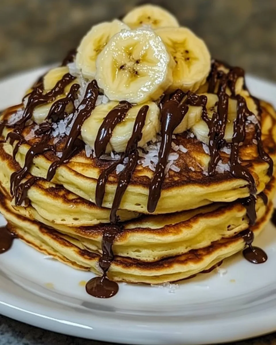 Classic Chocolate Banana Pancakes image